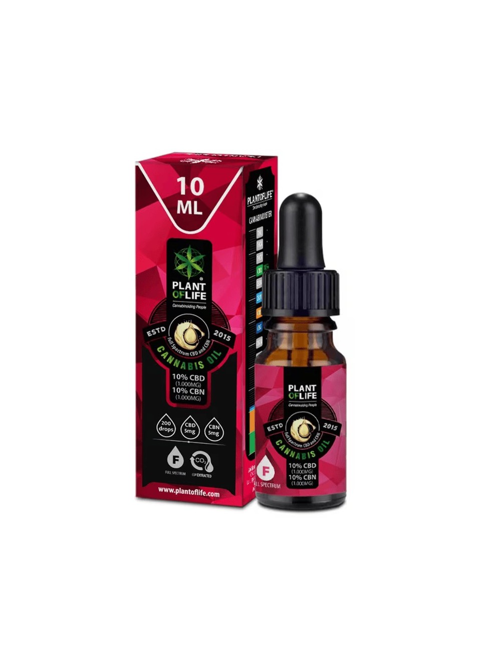 CBN CBD Yağı %10 10ML Full Spectrum | PLANT OF LIFE