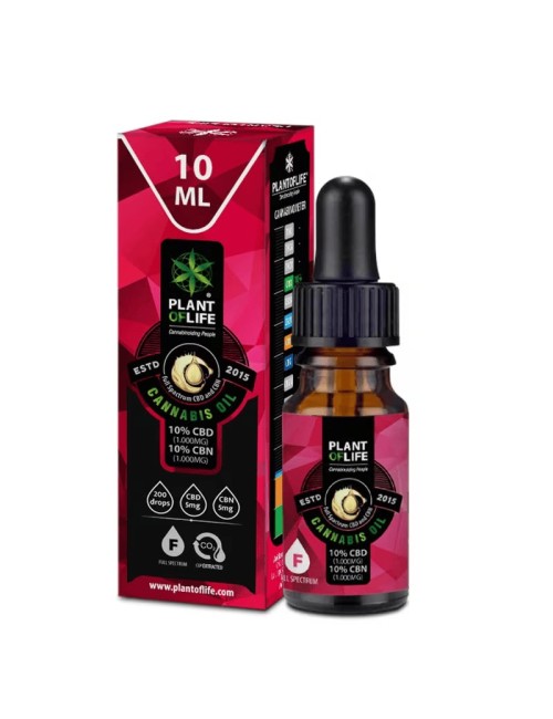 CBN CBD Yağı %10 10ML Full Spectrum | PLANT OF LIFE