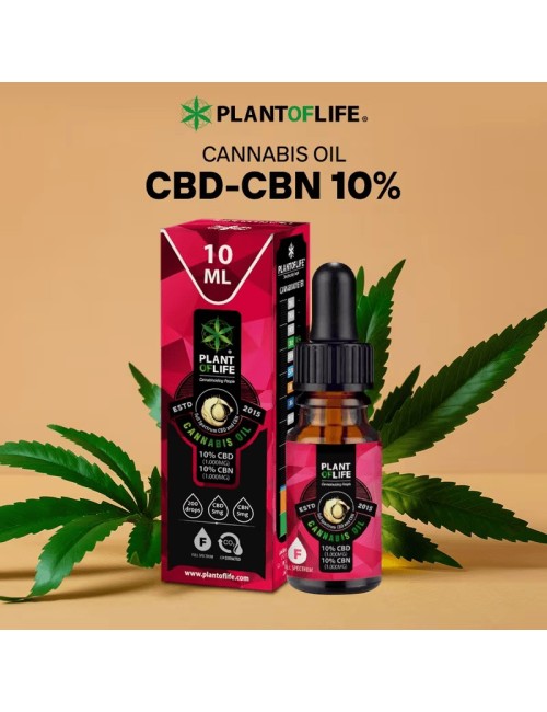CBN CBD Yağı %10 10ML Full Spectrum | PLANT OF LIFE