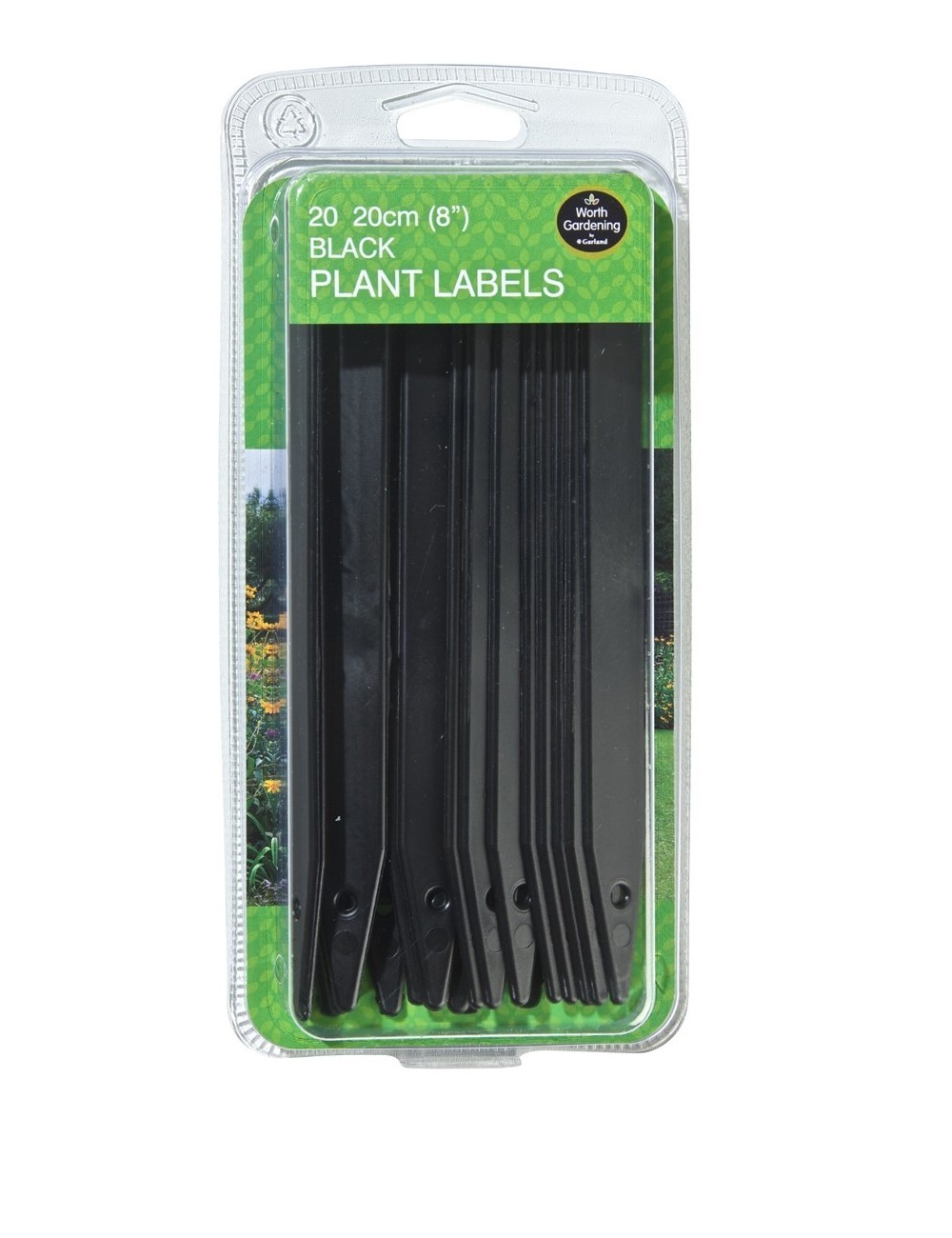 Siyah Bitki Etiketleri 20cm 20'li Set