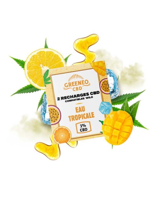 CBD Kartuşları TROPIK SU - 2 Adet | GREENEO