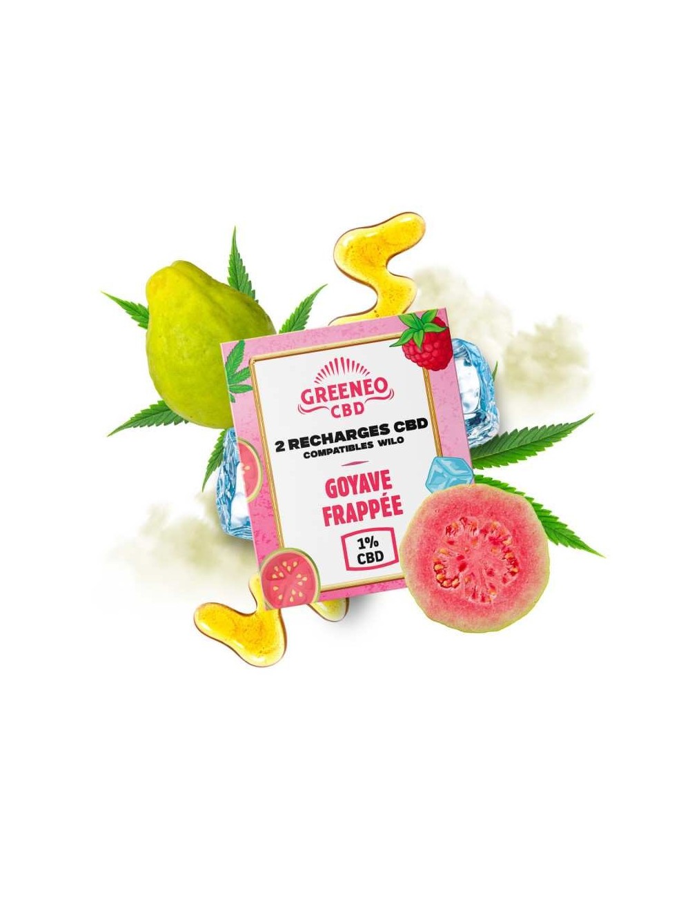 CBD Kartuşları DONMUŞ GUAVA - 2 Adet | GREENEO