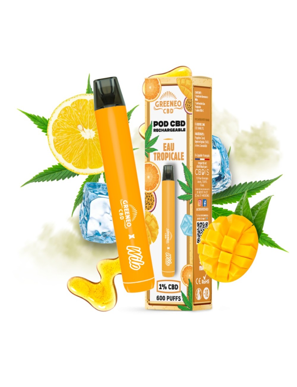 CBD Yedek Kapsül Tropikal Su | GREENEO