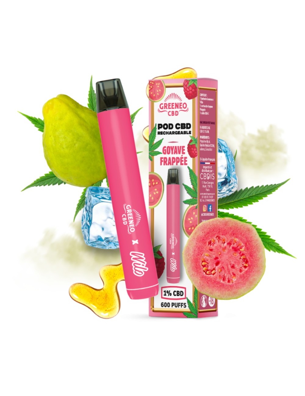 CBD Doldurulabilir Pod Çırpılmış Guava | GREENEO
