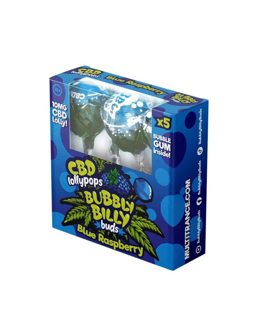 Akide Şekeri CBD Mavi Ahududu - 5 Adet | BUBBLY BILLY