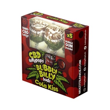 Lolipop CBD Cola Kiss - 5 Adet | BUBBLY BILLY