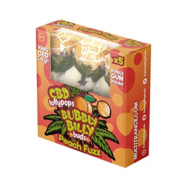 Şeftali Tüylü CBD Lolipop - 5 Adet | BUBBLY BILLY