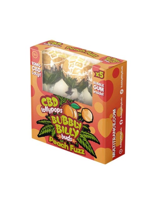 Şeftali Tüylü CBD Lolipop - 5 Adet | BUBBLY BILLY