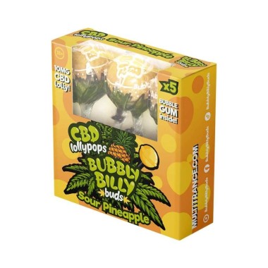 Emzikli Şeker CBD Ekşi Ananas - 5 Adet | BUBBLY BILLY