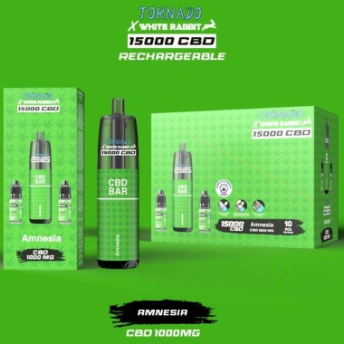 CBD-Puff Tornado x White Rabbit 15000 Amnesia Doldurulabilir