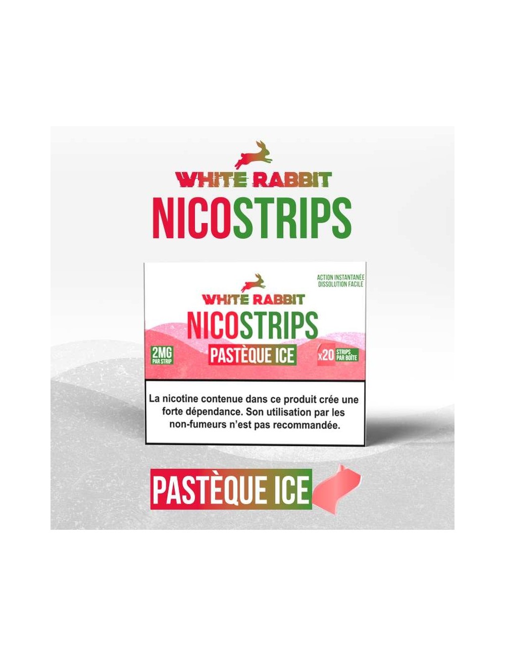 White Rabbit Nicostrips Karpuz Buz 2mg