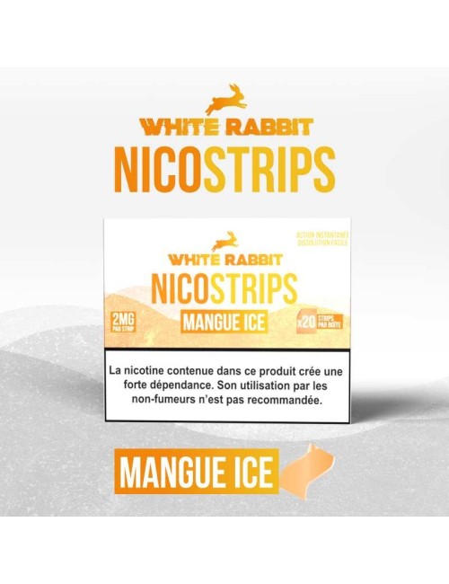 White Rabbit Nicostrips Mango Ice 2mg