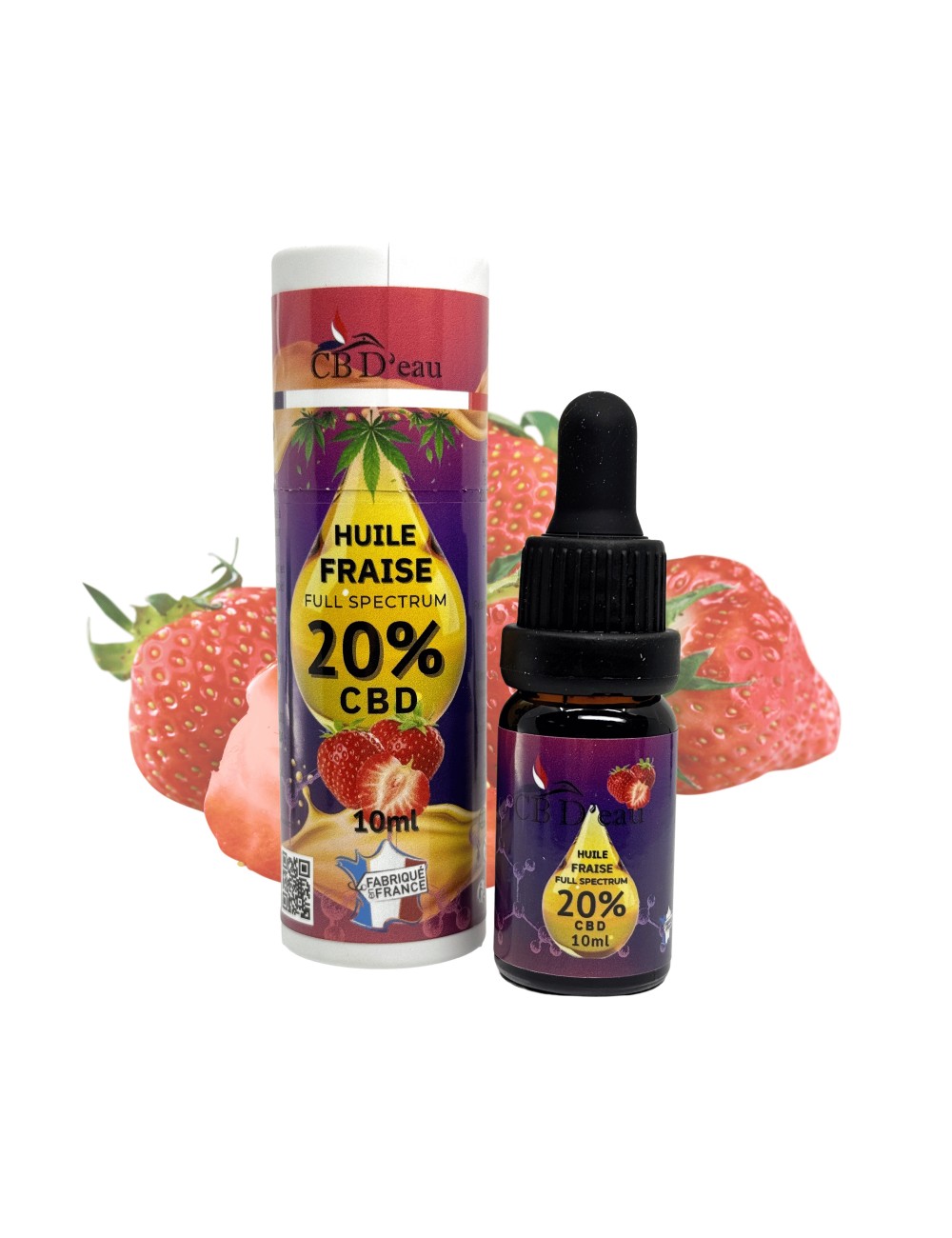 CBD Yağı %20 Full Spectrum Çilek | CBD'EAU