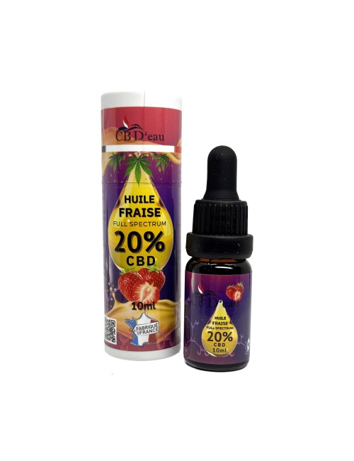CBD Yağı %20 Full Spectrum Çilek | CBD'EAU