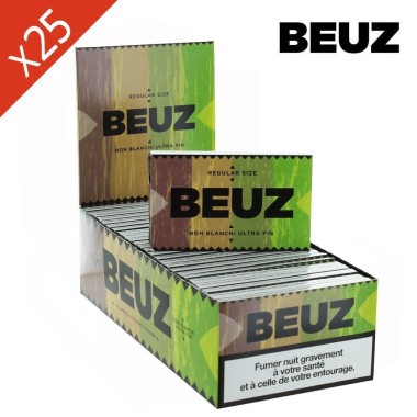 25 adet BEUZ Brown Regular Yaprak Kitapçığı içeren Kutu