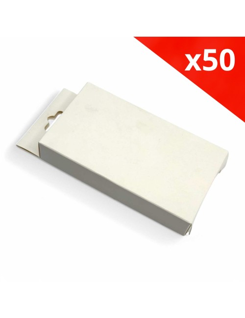50 adet beyaz karton kutu paketi 105x60x20mm CBD için