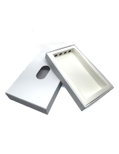 50'li itme açılır kapaklı beyaz karton kutu seti