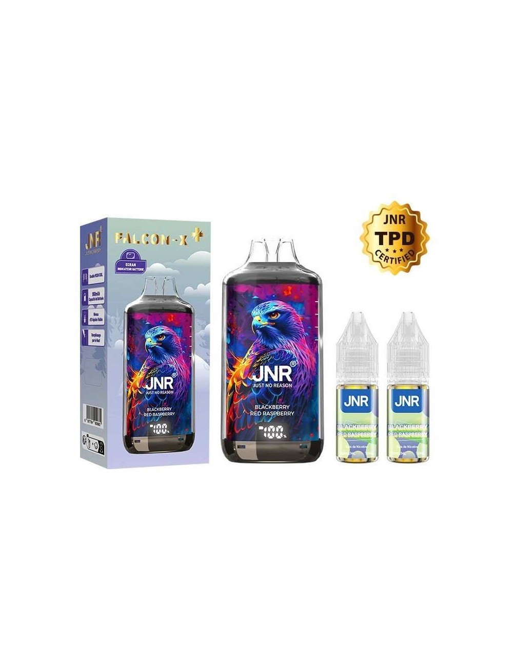 Puff Falcon-X Plus 28K Böğürtlen Kırmızı Ahududu JNR