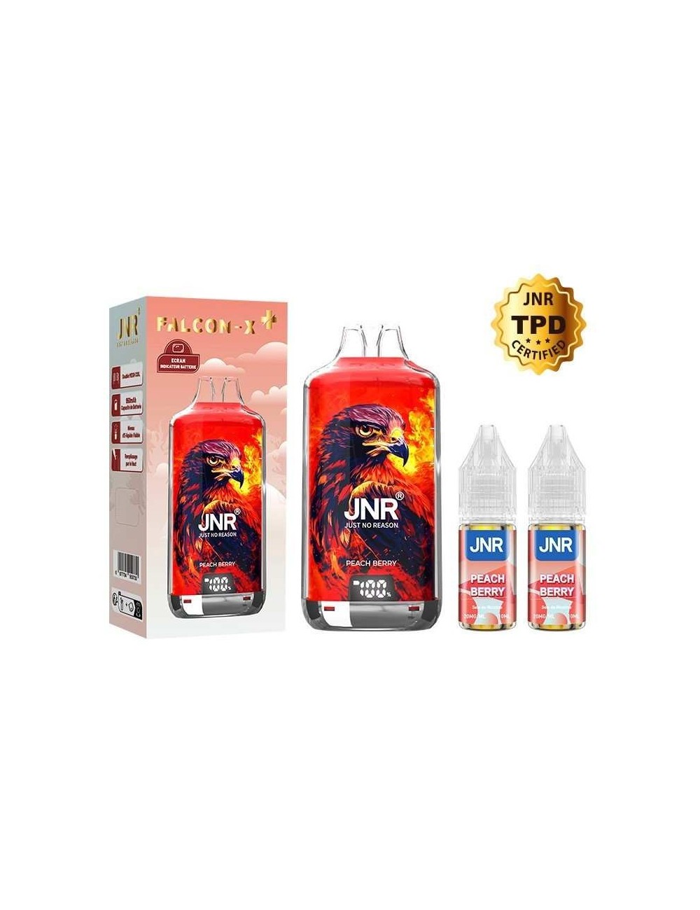 Puff Falcon-X Plus 28K Şeftali-Böğürtlen JNR