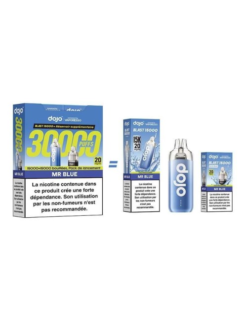 Puff Dojo Blast Bundle 30K Mr Blue - Vaporesso'dan Dojo