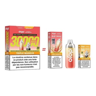 Puff Dojo Blast Bundle 30K Üçlü Mango - Vaporesso'dan Dojo