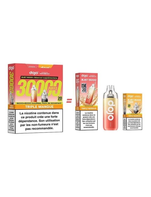 Puff Dojo Blast Bundle 30K Üçlü Mango - Vaporesso'dan Dojo
