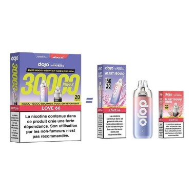 Puff Dojo Blast Paket 30K Love66 - Vaporesso'dan Dojo