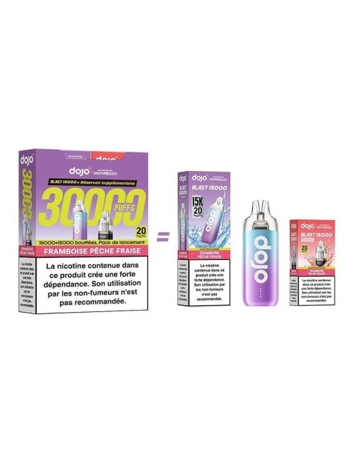 Puff Dojo Blast Bundle 30K Ahudutlu Şeftalili Çilekli - Vaporesso'dan Dojo