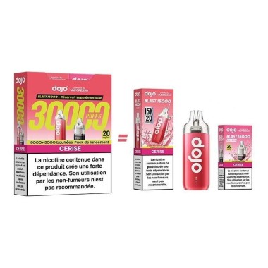 Puff Dojo Blast Bundle 30K Kiraz - Şarj Edilebilir E-Sigara 30000 Çekim