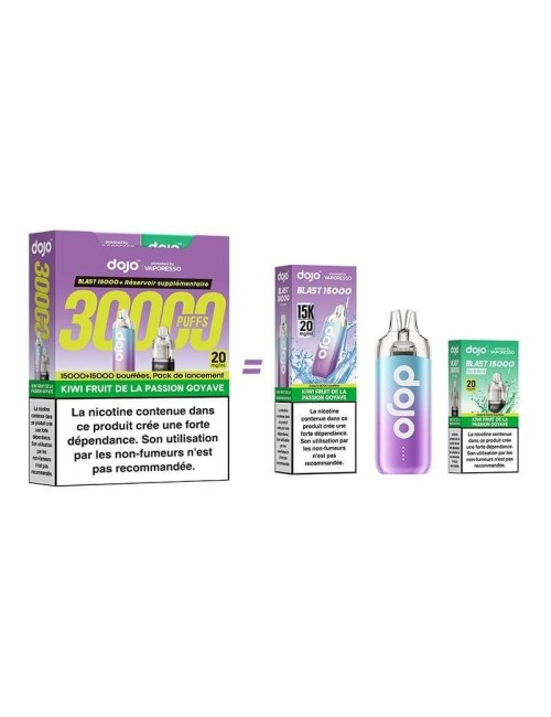 Puff Dojo Blast Bundle 30K Kivi Çarkıfelek Guava - Vaporesso'dan Dojo