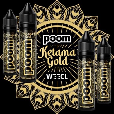 E-Liquid CBD Poom Ketama Gold 50ml WEECL - Doğal Tam Spektrum Aroma