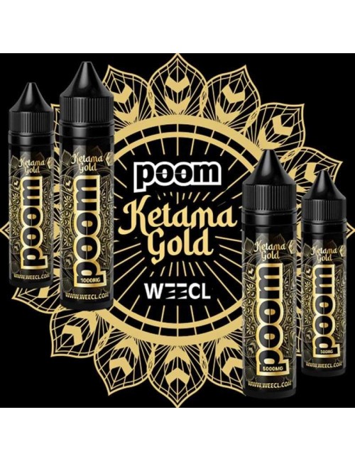 E-Liquid CBD Poom Ketama Gold 50ml WEECL - Doğal Tam Spektrum Aroma