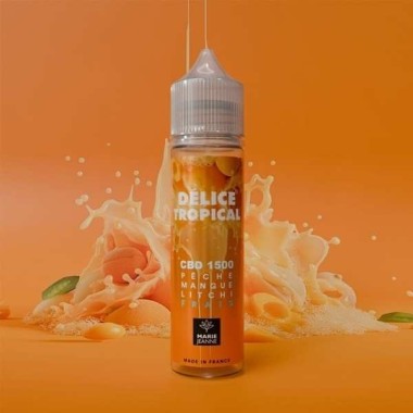 E-Liquid CBD Tropikal Lezzet 50ml Şeftali Mango Liçi - Marie Jeanne