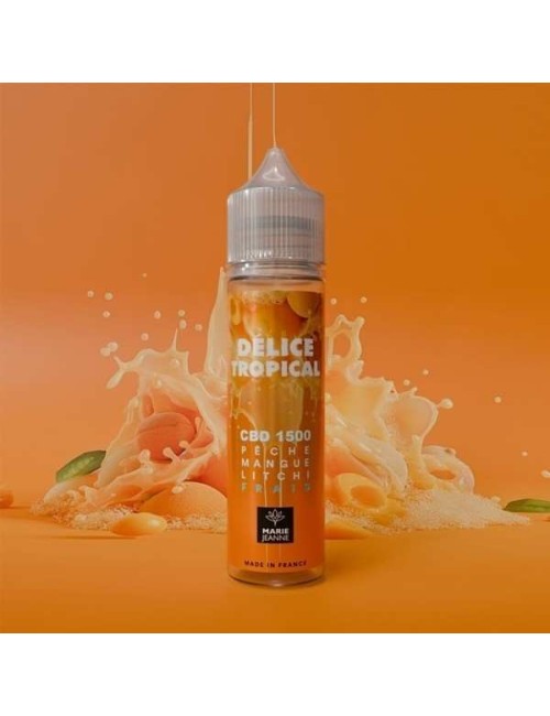 E-Liquid CBD Tropikal Lezzet 50ml Şeftali Mango Liçi - Marie Jeanne