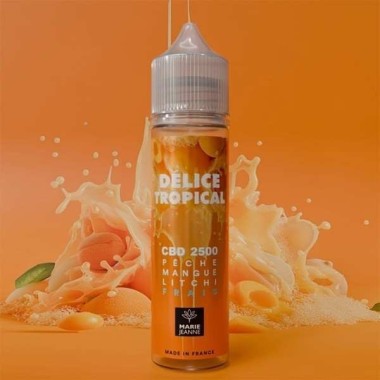 E-Liquid CBD Tropikal Lezzet 50ml Şeftali Mango Liçi - Marie Jeanne