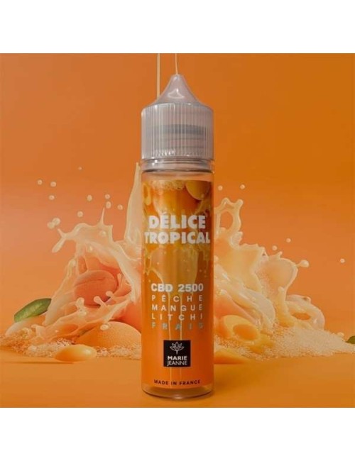 E-Liquid CBD Tropikal Lezzet 50ml Şeftali Mango Liçi - Marie Jeanne