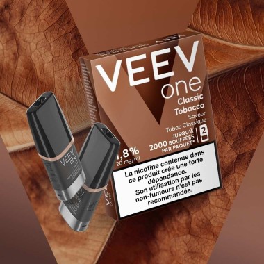2'li Paket Veev One Classic Tobacco önceden doldurulmuş Pod'lar