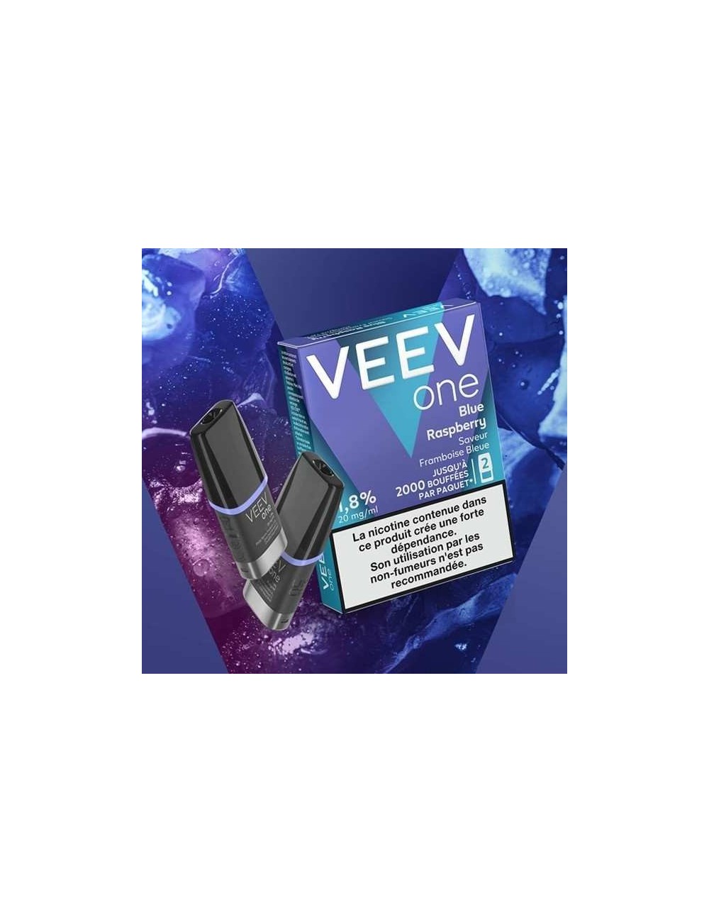 2'li Paket Veev One Mavi Ahududu Pods - 2ml
