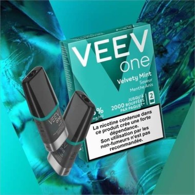 2 Önceden Doldurulmuş Pod Veev One Velvety Mint Nane-Anason Aroması