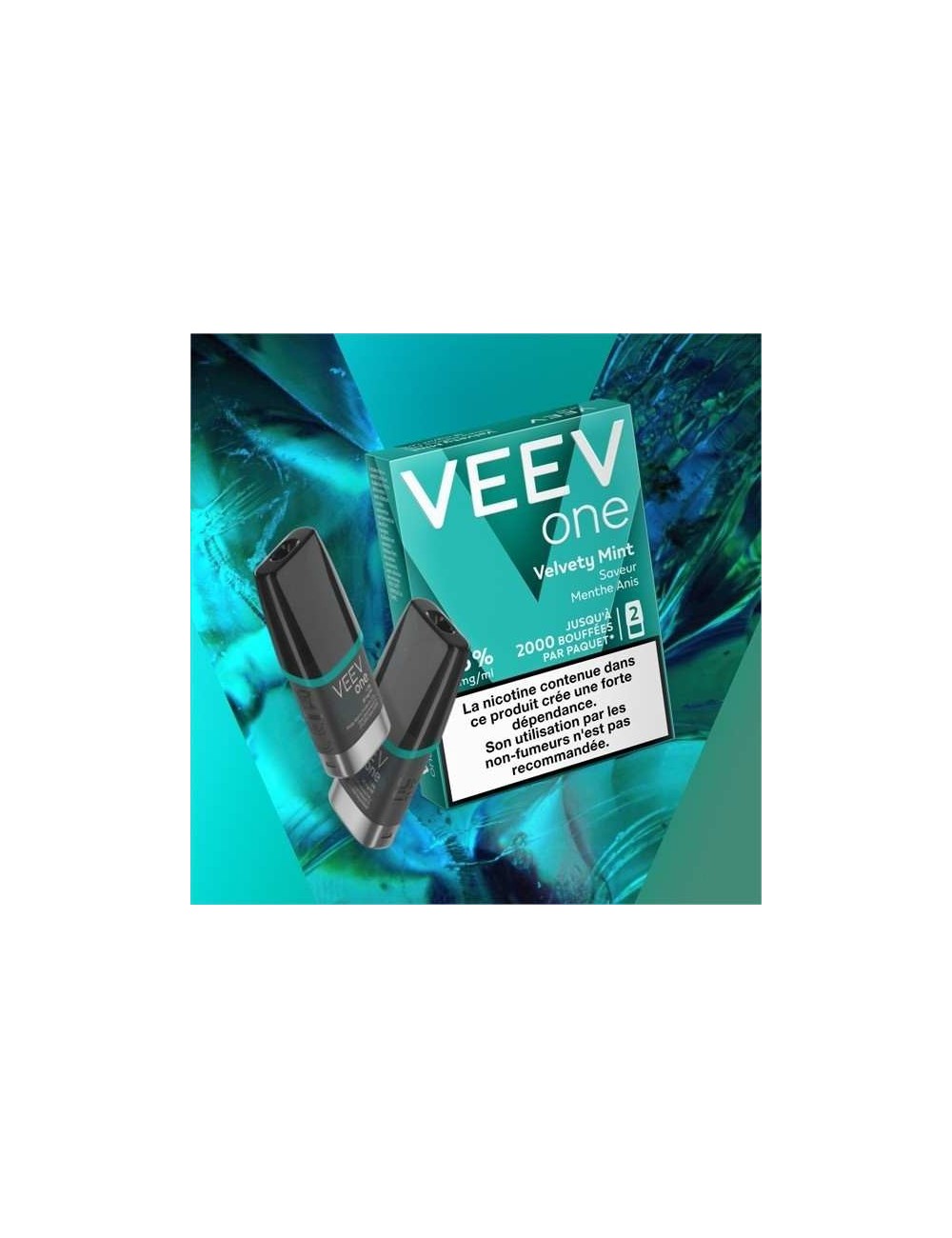 2 Önceden Doldurulmuş Pod Veev One Velvety Mint Nane-Anason Aroması