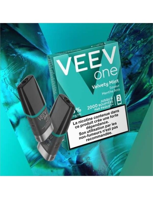 2 Önceden Doldurulmuş Pod Veev One Velvety Mint Nane-Anason Aroması
