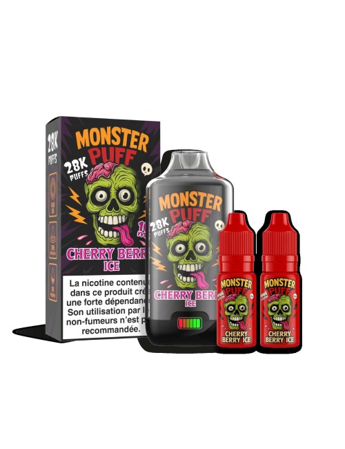 Puff - Monster Puff 28k Kiraz-Böğürtlen Buz