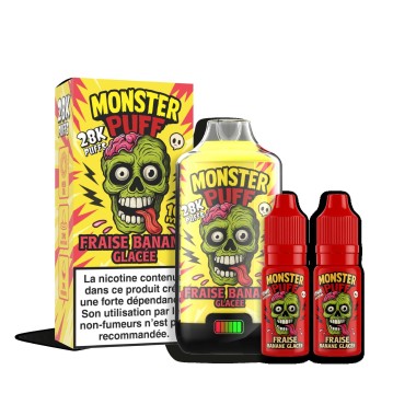 Puff Monster Puff 28k Donmuş Çilek-Muz