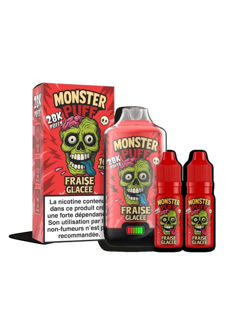 Puff Monster Puff 28k Dondurulmuş Çilek