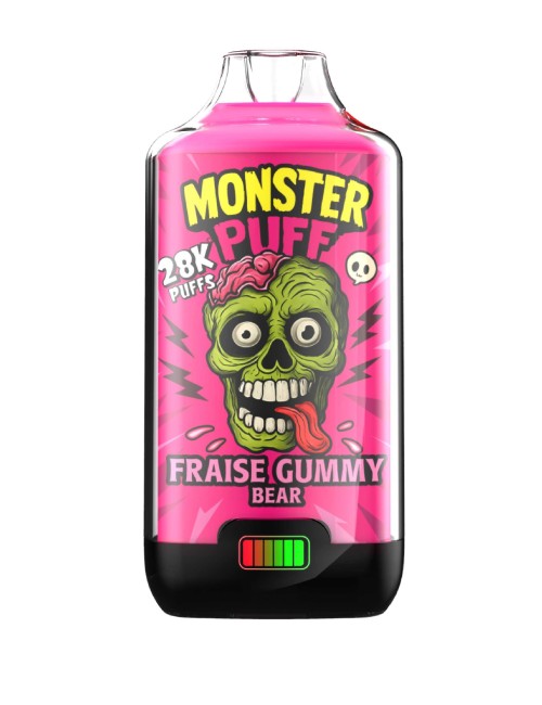 Puff Monster Puff 28k Çilek Jelibon