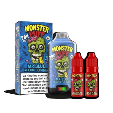 Puff Monster Puff 28k Mr Blue Kırmızı Meyveler Karışımı
