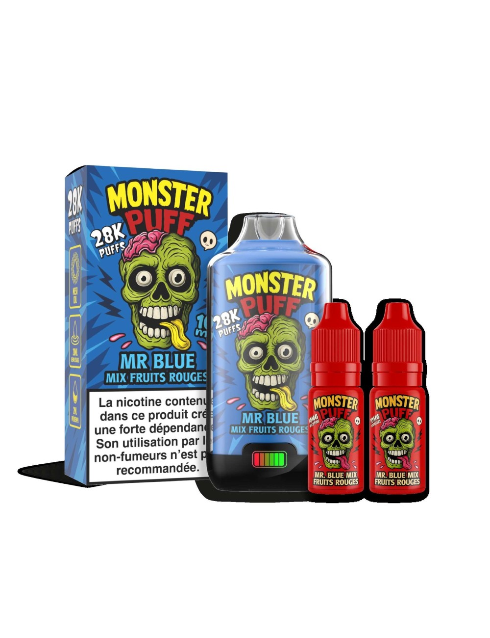 Puff Monster Puff 28k Mr Blue Kırmızı Meyveler Karışımı