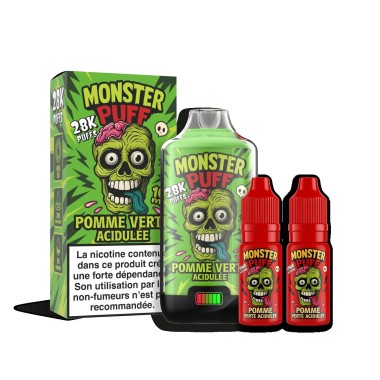 Puff Monster Puff 28k Ekşi Yeşil Elma