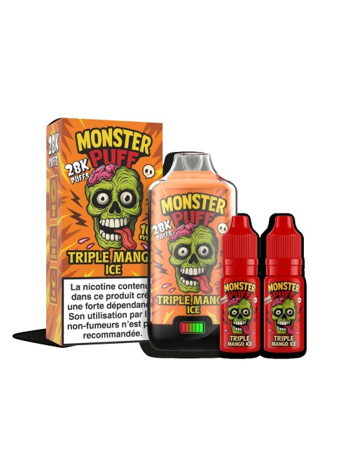 Puff Monster Puff 28k Üçlü Mango Buz