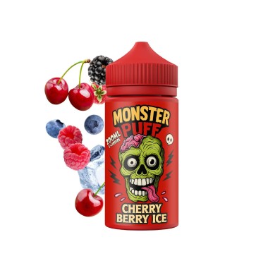 E-Liquid Monster Puff 200ml Kiraz-Böğürtlen-Buz